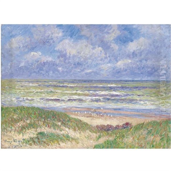 La Mer Du Nord Oil Painting by Henry Moret