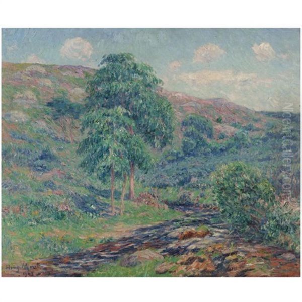 Les Monts D'arree, Le Dour-du Oil Painting by Henry Moret