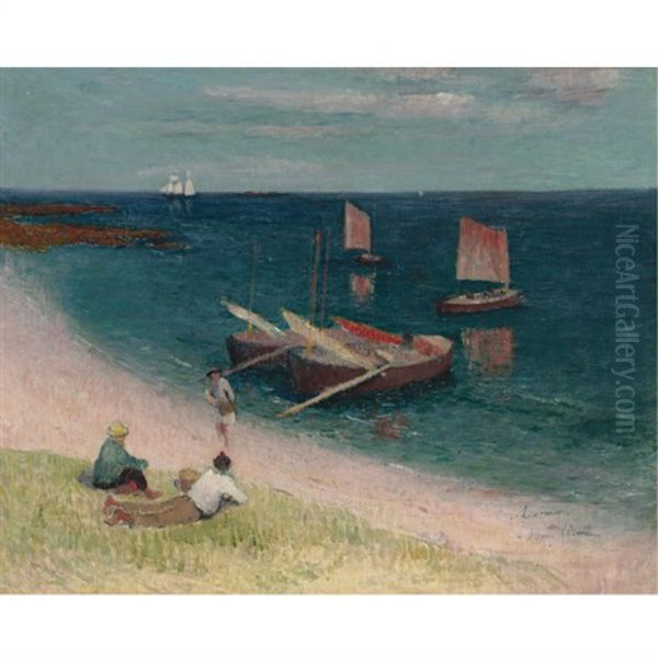 La Cote D'armor, Plage Oil Painting by Henry Moret