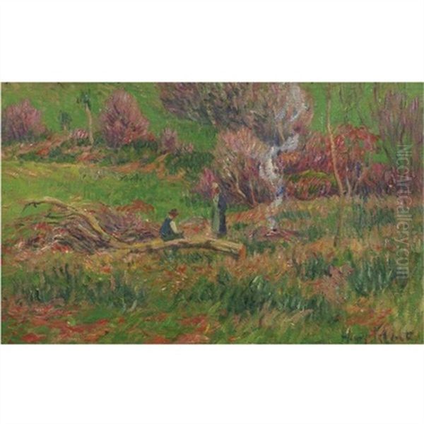 Bucherons Oil Painting by Henry Moret