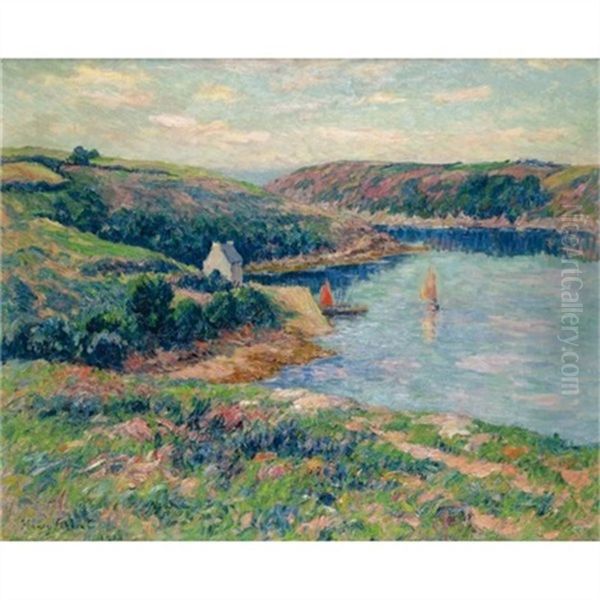 Riviere De Belon Oil Painting by Henry Moret