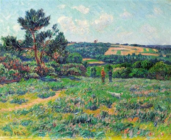 Landschaft In Der Bretagne Oil Painting by Henry Moret