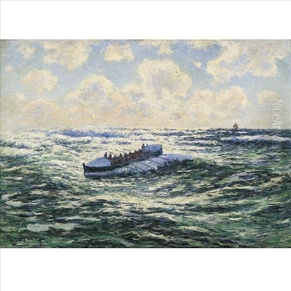 Barque De Pecheurs Oil Painting by Henry Moret