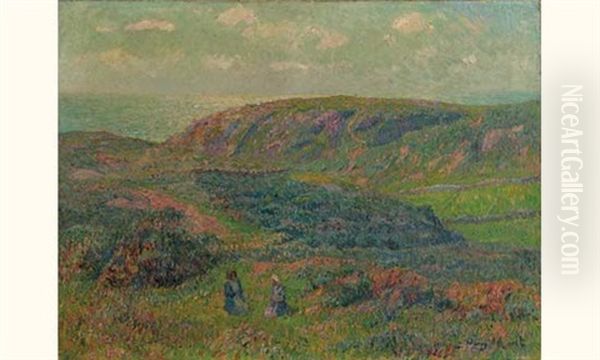 Une Lande Oil Painting by Henry Moret