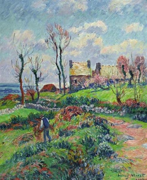 Environs D'audierne Oil Painting by Henry Moret