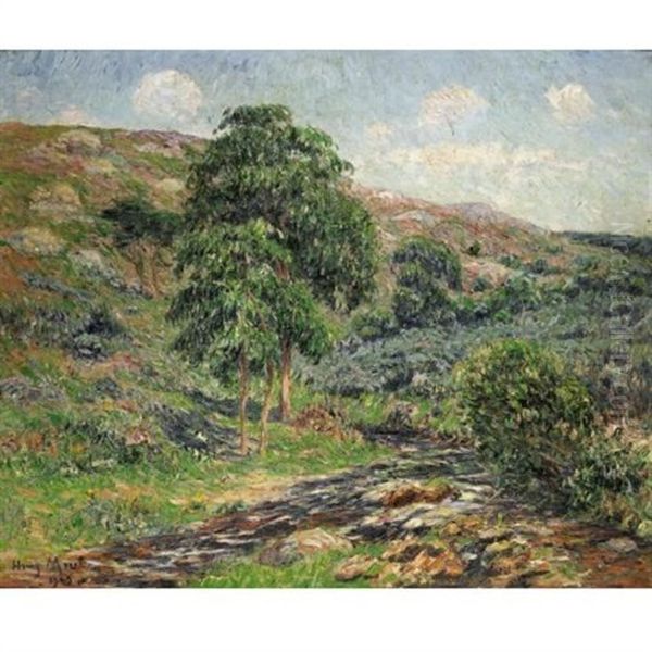 Les Monts D'arree, Le Dour-du Oil Painting by Henry Moret