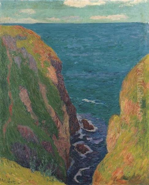 Trou De L'enfer A Groix Oil Painting by Henry Moret