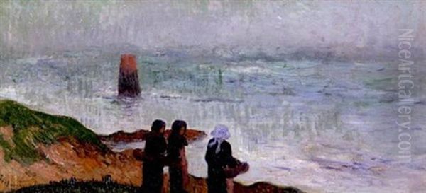 Bretonnes En Bord De Mer by Henry Moret