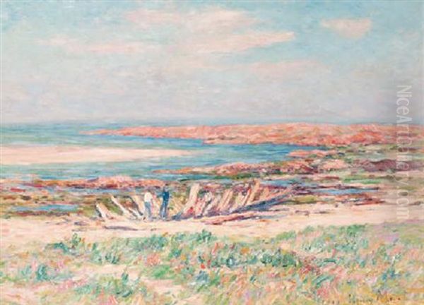 Manche A Dieppe Oil Painting by Henry Moret