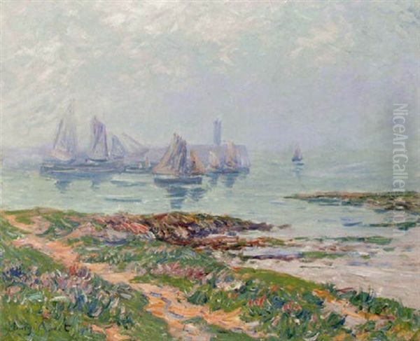 Jour De Brume A Dialette, Manche Oil Painting by Henry Moret