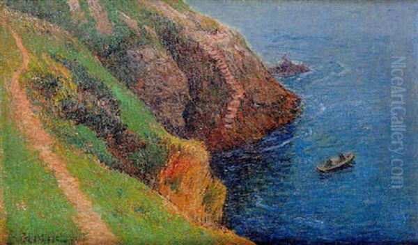 Belle-ile En Mer Oil Painting by Henry Moret