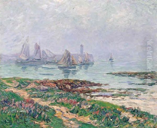 Jour De Brume A Dielette (manche) Oil Painting by Henry Moret