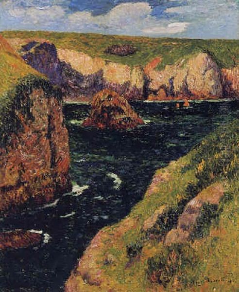 Les Daumois, Belle-ile Oil Painting by Henry Moret