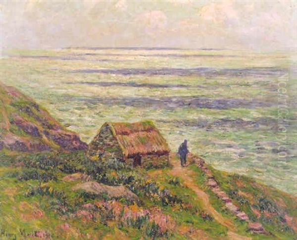 Falaises De Jaboure Oil Painting by Henry Moret