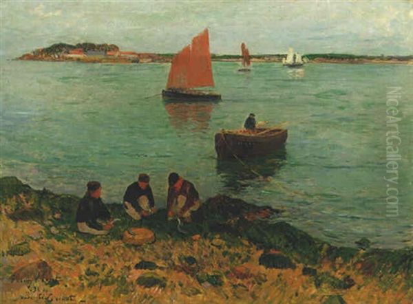 La Rade De Lorient Oil Painting by Henry Moret