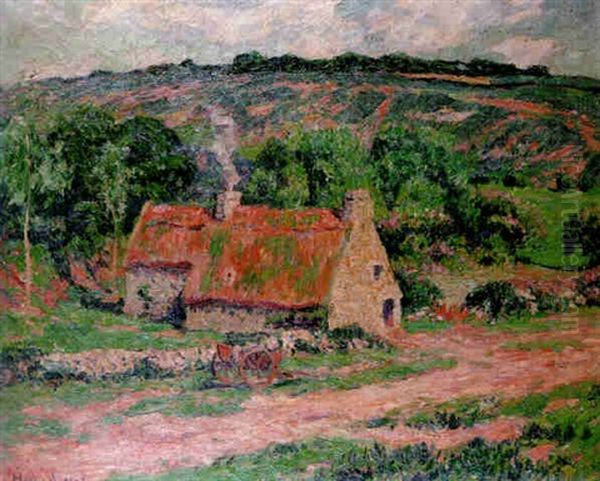 Chaumiere Pres De Clohars-carmoet Oil Painting by Henry Moret