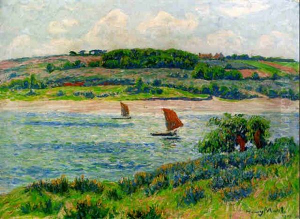 Riviere De Belon, Finistere Oil Painting by Henry Moret