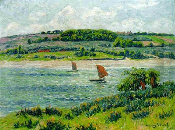 Riviere De Belon, Finistere Oil Painting by Henry Moret