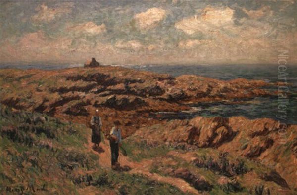 Temps Calme, Cotes De Bretagne Oil Painting by Henry Moret