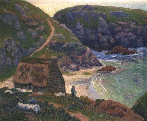 La Baie Du Pouldu (finistere) Oil Painting by Henry Moret