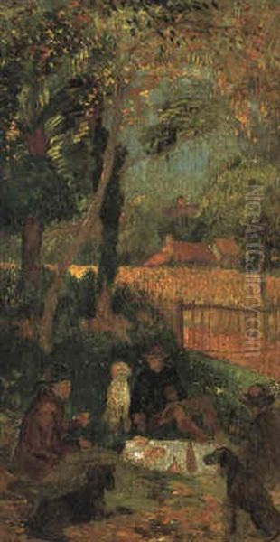 Le Pic-nic Des Artistes En Pont-aven Oil Painting by Henry Moret