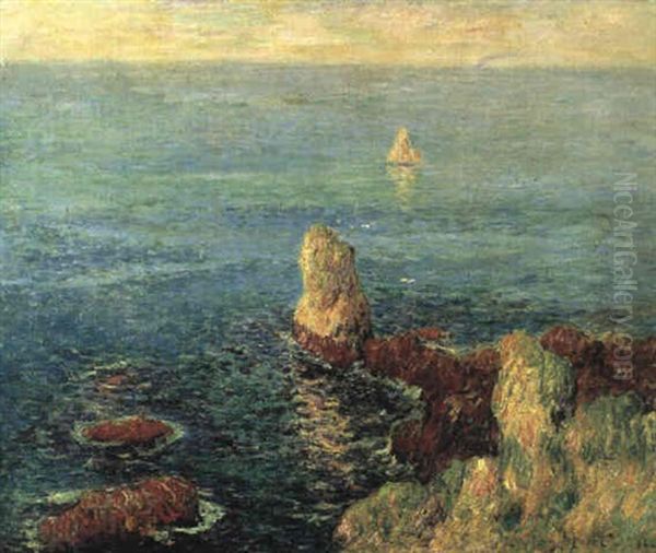 Temps Calme, Ile De Groix Oil Painting by Henry Moret