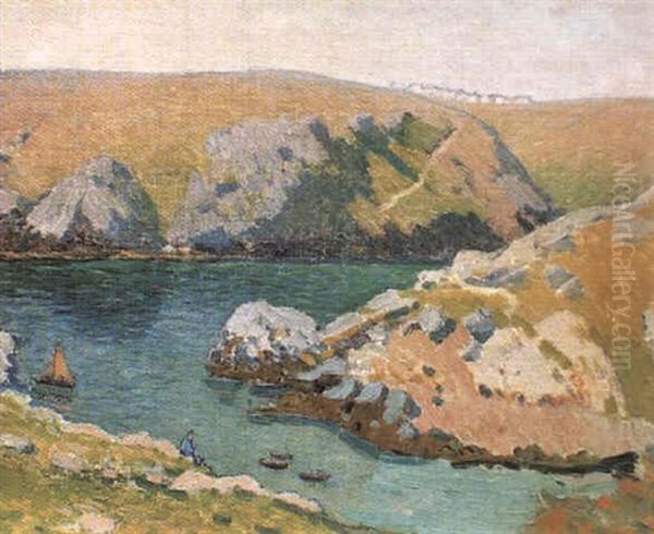 Cote Sauvage De Belle-ile, Anse De Ster Ven Oil Painting by Henry Moret