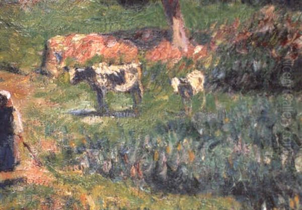 Le Paturage Oil Painting by Henry Moret