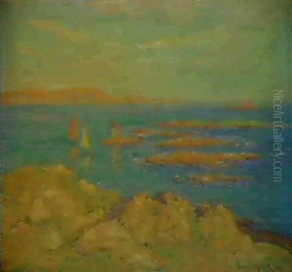 Cote Rocheuse Oil Painting by Henry Moret