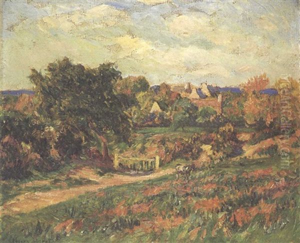 Paysage Breton Oil Painting by Henry Moret