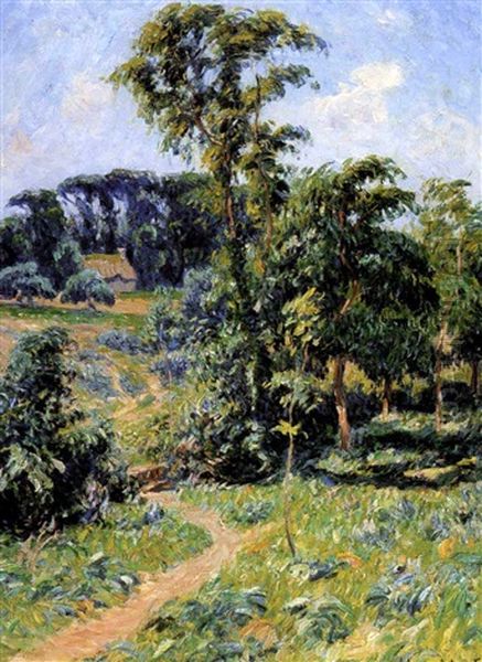 Le Vallon Du Pen-clun, Clohars-carnoet Oil Painting by Henry Moret