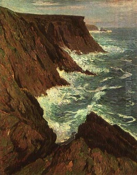 La Cote Sauvage Croix Oil Painting by Henry Moret