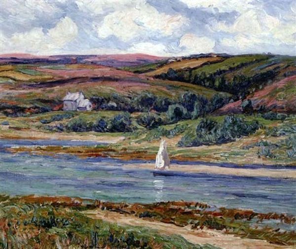 La Riviere De Belon Oil Painting by Henry Moret