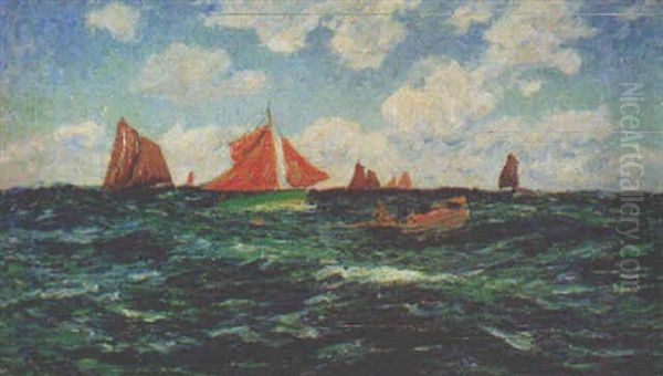 Les Pecheurs Oil Painting by Henry Moret