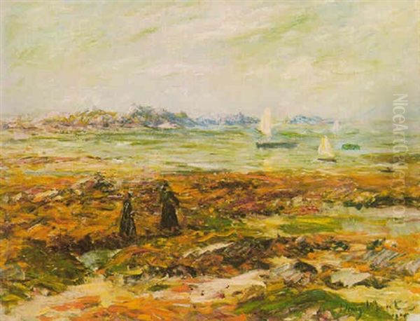 Ramasseuses De Goemond Oil Painting by Henry Moret