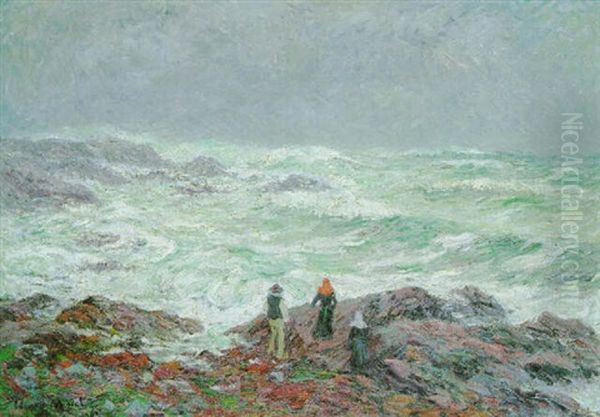 Les Iles Glenans, Bretagne Oil Painting by Henry Moret