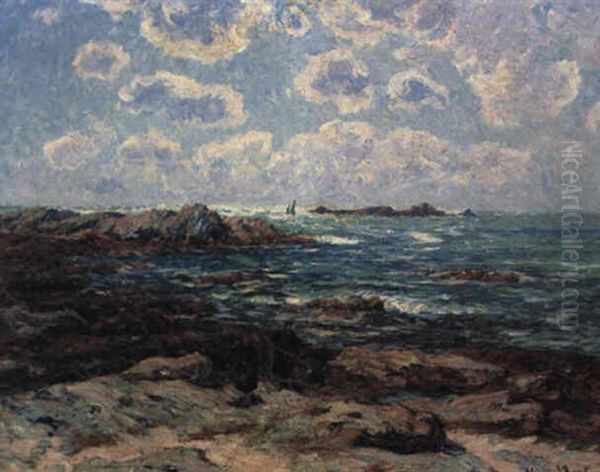 Pointe De Penmarch, St. Guenole Oil Painting by Henry Moret