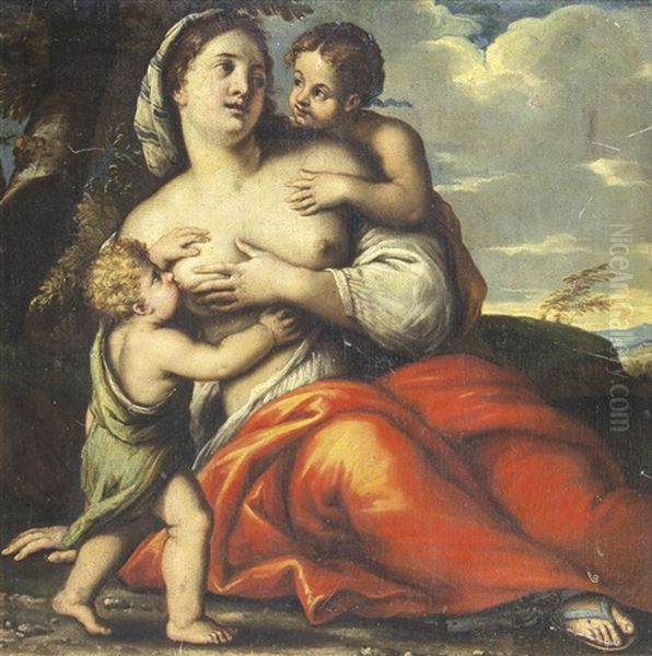 La Carita Oil Painting by  Moretto da Brescia