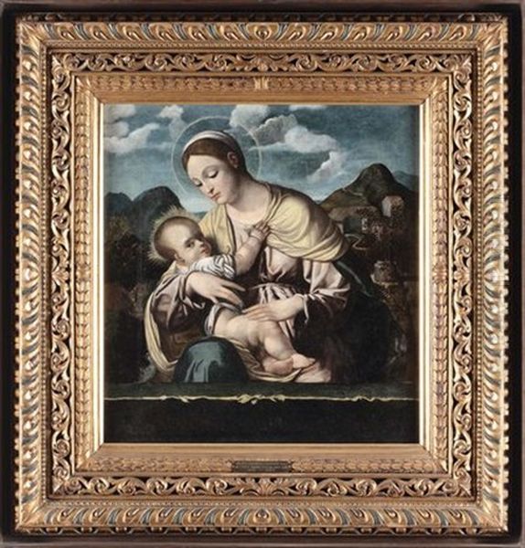 Madonna Con Bambino Oil Painting by  Moretto da Brescia