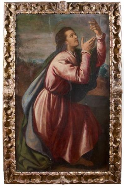 Saint Jean L'evangeliste Oil Painting by  Moretto da Brescia