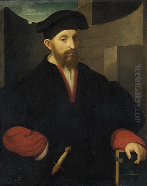 Ritratto Di Gentiluomo Oil Painting by  Moretto da Brescia