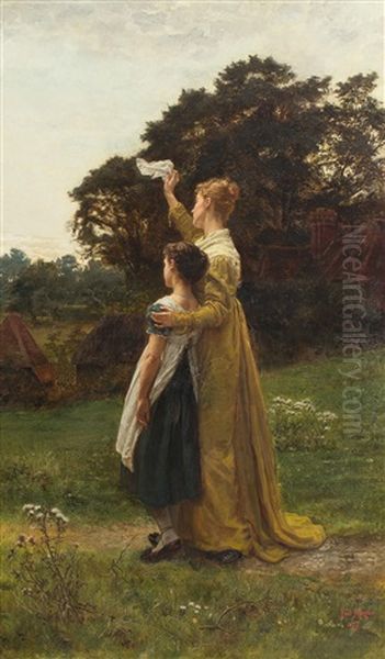 Der Abschied Oil Painting by Frederick Morgan