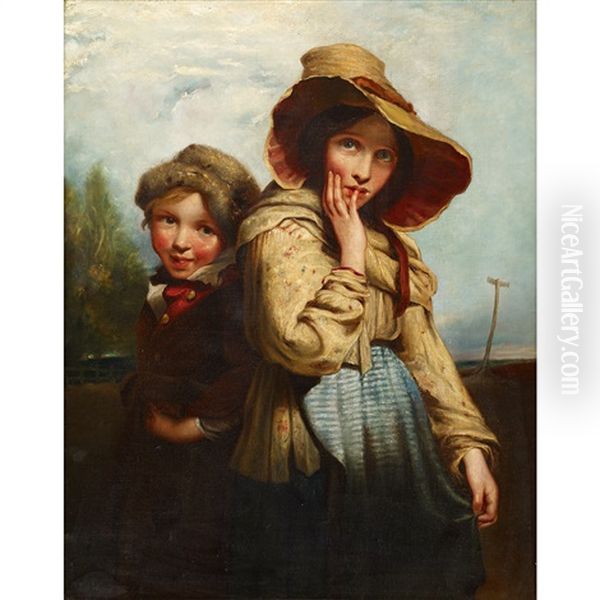 The Berry Pickers Oil Painting by Frederick Morgan