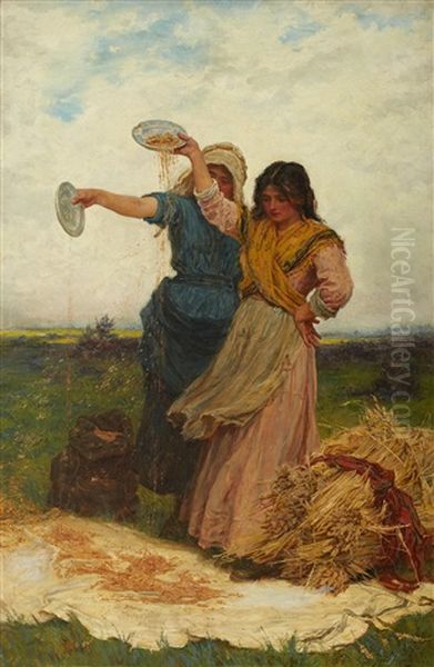 Skordetid Oil Painting by Frederick Morgan