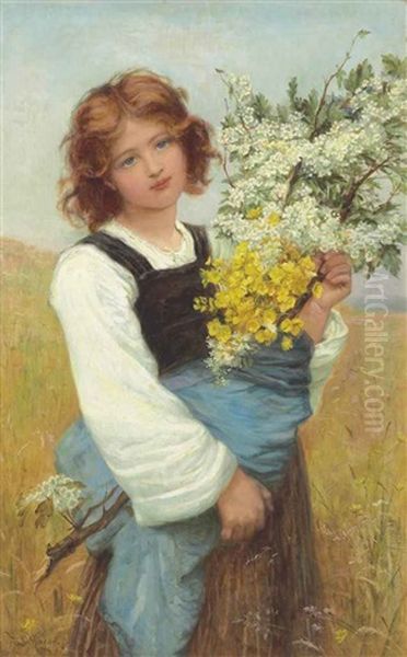 Spring Flowers Oil Painting by Frederick Morgan