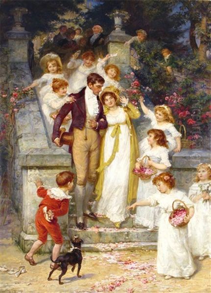 Off For The Honeymoon Oil Painting by Frederick Morgan