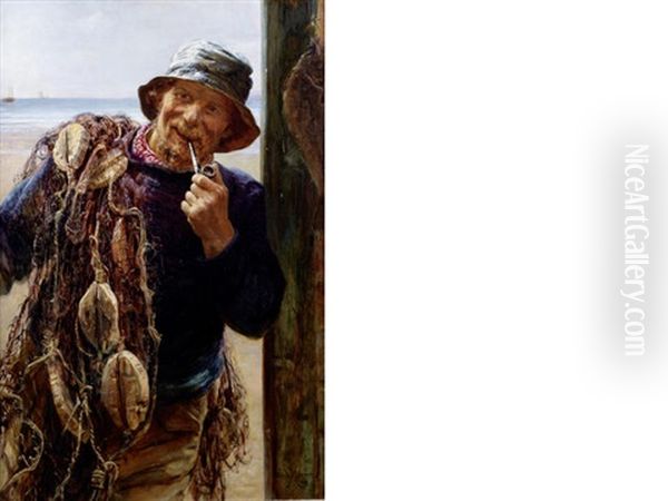 The Fisherman Oil Painting by Frederick Morgan