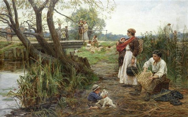 Not Of The Fold Oil Painting by Frederick Morgan