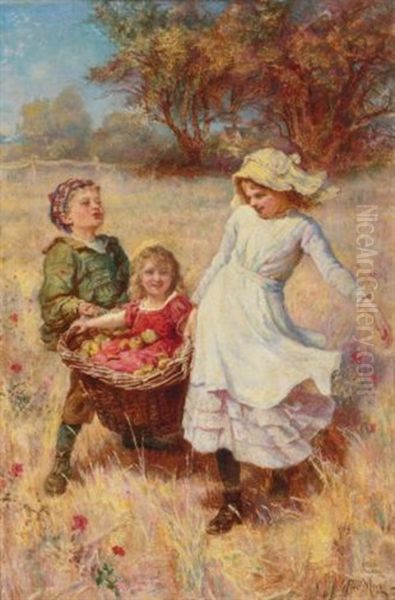 A Heavy Load Oil Painting by Frederick Morgan