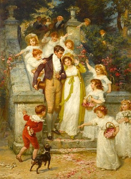 Off For The Honeymoon Oil Painting by Frederick Morgan